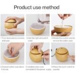 Anubhav Janni Wooden Humidifier Cool Mist Humidifiers Essential Oil Diffuser Aroma Air with Colorful Change for Car Office Babies humidifiers Home air humidifier Room Humidifire ( pack of 1 ) - Image 3