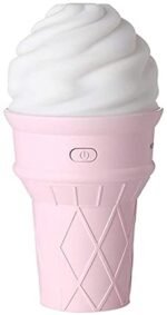 Anubhav Janni Ice -Cream Humidifier ice Cream Shape humidifier air freshener for Home Office carIce with Soft LED Glow Aroma Diffuser Quiet Ultrasonic Mist Output Compact  Bedroom ( pack of 1 )