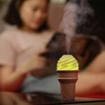 Anubhav Janni Ice -Cream Humidifier ice Cream Shape humidifier air freshener for Home Office carIce with Soft LED Glow Aroma Diffuser Quiet Ultrasonic Mist Output Compact  Bedroom ( pack of 1 ) - Image 5