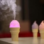 Anubhav Janni Ice -Cream Humidifier ice Cream Shape humidifier air freshener for Home Office carIce with Soft LED Glow Aroma Diffuser Quiet Ultrasonic Mist Output Compact  Bedroom ( pack of 1 ) - Image 9