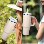Anubhav Janni Tumbler Vacuum Sealed Cup With Handle with and Straw Lid Insulated Stainless Steel Double Wall Spill Proof Water Bottle Travel Mug Cupholder Tumblers ( pack of 1 ) - Image 4