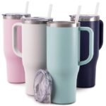 Anubhav Janni Tumbler Vacuum Sealed Cup With Handle with and Straw Lid Insulated Stainless Steel Double Wall Spill Proof Water Bottle Travel Mug Cupholder Tumblers ( pack of 1 ) - Image 7