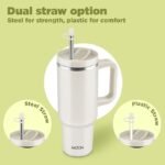 Anubhav Janni Tumbler Vacuum Sealed Cup With Handle with and Straw Lid Insulated Stainless Steel Double Wall Spill Proof Water Bottle Travel Mug Cupholder Tumblers ( pack of 1 ) - Image 8