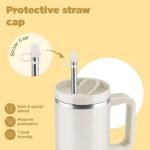 Anubhav Janni Tumbler Vacuum Sealed Cup With Handle with and Straw Lid Insulated Stainless Steel Double Wall Spill Proof Water Bottle Travel Mug Cupholder Tumblers ( pack of 1 ) - Image 9