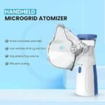 Anubhav Janni Portable Mesh Nebulizer for Adults Kids Mini Handheld Ultrasonic Inhaler Low Noise Steam Vaporizer Home Travel Wireless Machine With Respiratory Mask Silent ( pack of 1 ) - Image 2