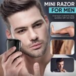 Anubhav Janni Mini Electric Shaver for Man Portable Shaving Machine Pocket Size Clean Shave Trimmer Men Foil Type-C Fast Charging Wet and Dry Use Home ( pack of 1 ) - Image 7