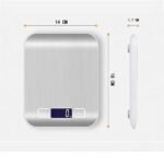 Anubhav Janni Digital Kitchen Scale Weighing Machine for Food Digital Home with High-Precision Sensors Tare Function Multi-Unit Measurement LCD Display Stainless Steel ( pack of 1 ) - Image 2