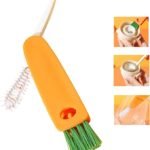 Anubhav Janni 3-In-1 Multifunctional Cleaning Brush Tool for Kitchen Travel and Home Cap Cup Cleaner Multipurpose Crevices Grooves Lid Straw ( pack of 1 )