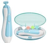 Anubhav Janni Baby Nail Trimmer With 6 Grinding Newborn Electric Safe File Baby Cutter New Born Light Pads For Toddler Toes and Fingernails Kids Care Polish Trim Multicolor File (Pack Of 1 Pcs)
