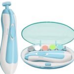 Anubhav Janni Baby Nail Trimmer With 6 Grinding Newborn Electric Safe File Baby Cutter New Born Light Pads For Toddler Toes and Fingernails Kids Care Polish Trim Multicolor File (Pack Of 1 Pcs)