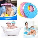 Anubhav Janni Baby Bath Cap (Shower Cap) Adjustable Shower New Soft Bathing Wash Hair Eye Ear Protector Hat For Born Infants Babies Boys Girls Kids Shower Cap Baby Washing Shield (Pack Of 2 Pcs) - Image 4