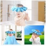Anubhav Janni Baby Bath Cap (Shower Cap) Adjustable Shower New Soft Bathing Wash Hair Eye Ear Protector Hat For Born Infants Babies Boys Girls Kids Shower Cap Baby Washing Shield (Pack Of 2 Pcs) - Image 9