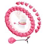 Anubhav Janni Hula Hoop for Adults Weight Loss – 24 Adjustable Knots Auto-Spinning Ball Quiet Detachable Infinity Fitness Women Men Plus Size Exercise Ring Adjustable Loss ( pack of 1 )