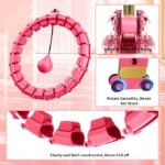 Anubhav Janni Hula Hoop for Adults Weight Loss – 24 Adjustable Knots Auto-Spinning Ball Quiet Detachable Infinity Fitness Women Men Plus Size Exercise Ring Adjustable Loss ( pack of 1 ) - Image 3