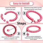 Anubhav Janni Hula Hoop for Adults Weight Loss – 24 Adjustable Knots Auto-Spinning Ball Quiet Detachable Infinity Fitness Women Men Plus Size Exercise Ring Adjustable Loss ( pack of 1 ) - Image 4