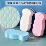Anubhav Janni Baby Bath Sponge Painless Body Shower Sponge Dead Skin Remover Sponge Soft Exfoliating Scrub Reusable Dead For Scrubber Adults Children Women Ultra Soft Sponge (Pack Of 2 Pcs) - Image 5
