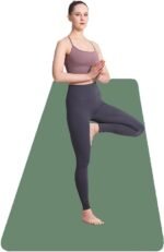 Anubhav Janni Yoga Mat with Strap for Men Women Extra Thick Long Wide Non-Slip Anti-Tear Exercise Home Gym Workout Fitness Pilates Handcrafted Foldable Anti-Skid Grip Sweat-Absorbent ( pack of 1 ) - Image 2