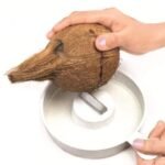 Anubhav Janni Coconut Breaker Cracker High Quality Manual Opening Tool Durable Stainless Steel and Ergonomic Design For Efficient Cracking Essential Kitchen Fresh Water (Pack Of 1 Pcs)