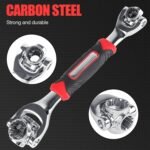 Anubhav Janni Tiger Universal Wrench Socket Multifunction Tool with Degree Rotating Head Magnetic Spanner for Home and Car Repair Works Wrenches Screwdriver Set With Works (Pack Of 1 Pcs) - Image 2