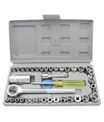 Anubhav Janni 40 In 1 Tool Kit Wrench Tool Kit Screwdriver And Socket Set in Screw Driver PCS Automobile Motorcycle Box Sleeve Suit Hardware Car Repair Tools Home kit Multi Purpose (Set Of 1)