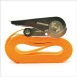 Anubhav Janni Endless Ratchet Belt Capacity Heavy Cargo Lashing Type Orange lashing belt Duty Material Double J Hooks Luggage Straps Wear And Tear Resistant Tie Down Straps (Pack Of 1 Pcs) - Image 4