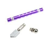 Anubhav Janni Glass Cutter Cutting Tool Pencil Style Colorful Metal Handle Pen for Precision Of Sheets Mirrors Crafts Professional Set Metallic Multi Color Design (Multicolor) (Pack Of 1 Pcs) - Image 6