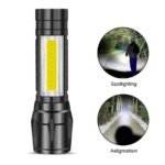 Anubhav Janni Usb Mini Rechargeable Torch LED Portable Flashlight Waterproof USB Desk Lamp Gift Box Focus Zoom Light Hanging Rope High Flashlight Metal Lumens World Rechargeable (Pack Of 1 Pcs) - Image 2