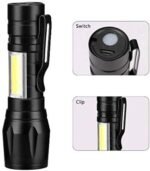 Anubhav Janni Usb Mini Rechargeable Torch LED Portable Flashlight Waterproof USB Desk Lamp Gift Box Focus Zoom Light Hanging Rope High Flashlight Metal Lumens World Rechargeable (Pack Of 1 Pcs) - Image 3