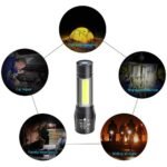 Anubhav Janni Usb Mini Rechargeable Torch LED Portable Flashlight Waterproof USB Desk Lamp Gift Box Focus Zoom Light Hanging Rope High Flashlight Metal Lumens World Rechargeable (Pack Of 1 Pcs) - Image 5