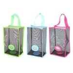Anubhav Janni Garbage Storage Bag Holder Dispenser Hanging Mesh Big Trash Bags Organizer Recycling Grocery Shopping Pocket Containers for Kitchen Plastic Reusable Net Wall Pouch ( pack of 1 )