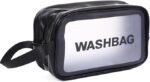 Anubhav Janni Wash Bag Pouch for Travel Kit Toiletry Nylon Cosmetic Make Up Box Brushes Accessories with Handle Large Capacity Translucent Waterproof Storage ( pack of 3 ) - Image 6