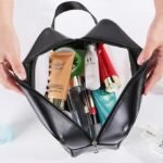 Anubhav Janni Wash Bag Pouch for Travel Kit Toiletry Nylon Cosmetic Make Up Box Brushes Accessories with Handle Large Capacity Translucent Waterproof Storage ( pack of 3 ) - Image 9