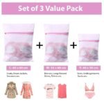 Anubhav Janni Laundry Clothes Washing Bag Mesh Bags for Machine Zippered Delicates Underwear Jackets Sweaters Socks Reusable Protective Wash ( pack of 3 ) - Image 2