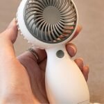 Anubhav Janni Handheld USB Charging Portable Desktop Mini Fan with Light Stay Cool Anywhere Ideal for Home Office Table Outdoor Handheld Outdoor ( pack of 1 ) - Image 3