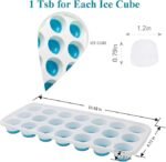 Anubhav Janni 21 Cavity Pop Up Ice Cube Trays with Lid Easy Release Flexible Silicone Bottom Stackable BPA Free Food Grade for Freezer and Cocktail Pack of 1Round Tray Set ( pack of 1 ) - Image 3
