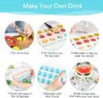 Anubhav Janni 21 Cavity Pop Up Ice Cube Trays with Lid Easy Release Flexible Silicone Bottom Stackable BPA Free Food Grade for Freezer and Cocktail Pack of 1Round Tray Set ( pack of 1 ) - Image 6