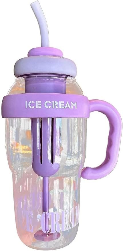 Anubhav Janni Ice Cream Print Water Bottle with Straw & Handle Leak-Proof BPA-Free Insulated Transparent Gym Sports Tumbler for Kids Adults Travel Outdoor Use Locked Carry ( PACK OF 1 ) Anubhav Janni Ice Cream Print Water Bottle with Straw & Handle Leak-Proof BPA-Free Insulated Transparent Gym Sports Tumbler for Kids Adults Travel Outdoor Use Locked Carry ( PACK OF 1 ) - Image 1