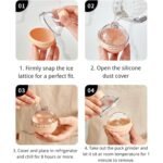 Anubhav Janni Silicone Ice Ball Cube Maker Tray Mold with Lid Light Bulb Shaped Big Sphere Cubes Reusable for Chilled Drinks Whisky and Cocktails  Ice Large ( pack of 1 ) - Image 7
