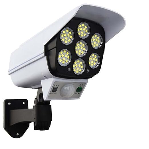 Anubhav Janni Dummy Camera Solar Sensor Light Best Outdoor Motion Lights Spotlight with Remote Controller Floodlights Waterproof Wireless Decoy Fake Security Waterproof (Pack OF 1 Pcs) Anubhav Janni Dummy Camera Solar Sensor Light Best Outdoor Motion Lights Spotlight with Remote Controller Floodlights Waterproof Wireless Decoy Fake Security Waterproof (Pack OF 1 Pcs) - Image 1