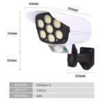 Anubhav Janni Dummy Camera Solar Sensor Light Best Outdoor Motion Lights Spotlight with Remote Controller Floodlights Waterproof Wireless Decoy Fake Security Waterproof (Pack OF 1 Pcs) - Image 2