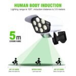 Anubhav Janni Dummy Camera Solar Sensor Light Best Outdoor Motion Lights Spotlight with Remote Controller Floodlights Waterproof Wireless Decoy Fake Security Waterproof (Pack OF 1 Pcs) - Image 5