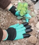 Anubhav Janni Gardening Gloves Rubber Coated Thorn Proof Waterproof With Sturdy Plastic Claws For Digging Planting And Other Farming Breathable Hand Fingertips Digging Pair Garden (1 Pair) - Image 8