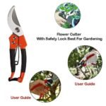 Anubhav Janni Garden Flower Cutter Scissor Gardening Tools Stainless Steel Tiger Plant Tree Shears Pruners Scissor Scissors Pruning Seeds Leaf Cutter Shear Garden Cutter (Pack Of 1 Pcs) - Image 5