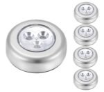 Anubhav Janni 3 Led Push Plastic Touch Lamp Button Light Indoor Stick On Night Battery Home Kitchen Office Closets Cabinets Counters Hallway Bathroom Bedroom Kitchen (Pack Of 2 Pcs)