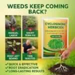 Anubhav Janni Fertilizer For Plants Cyclosinone Herbicid Granular Weed Killer with Active Ingredient Low Toxicity Formula For Lawn Garden Farm Use Fast Acting Gardens (Pack Of 2 Pcs) - Image 4