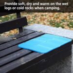 Anubhav Janni Foldable Picnic Seat Cushion Stadium Cushion Gel Chairs Mat Folding Portable Travel Accessories Seat Waterproof Foam Mat Camping Ultralight Save Your Backpack Space (Pack Of 1 Pcs) - Image 5