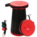 Anubhav Janni Telescoping Folding Stool Heavy Duty Collapsible Capacity Lightweight Portable Travel Music Festivals And Other Outdoor Events Home Study Dining Picnic Outdoor (Pack Of 1 Pcs)