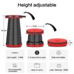 Anubhav Janni Telescoping Folding Stool Heavy Duty Collapsible Capacity Lightweight Portable Travel Music Festivals And Other Outdoor Events Home Study Dining Picnic Outdoor (Pack Of 1 Pcs) - Image 2