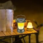 Anubhav Janni Portable Rechargeable Solar Lantern Light Ly 17 LED Camping Lantern Rotary Dimming Weight Lanterns Power Outages Modes Flashlight Lights Garden Outdoor Travelling (Pack Of 1 Pcs) - Image 3