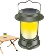 Anubhav Janni Portable Rechargeable Solar Lantern Light Ly 17 LED Camping Lantern Rotary Dimming Weight Lanterns Power Outages Modes Flashlight Lights Garden Outdoor Travelling (Pack Of 1 Pcs) - Image 4